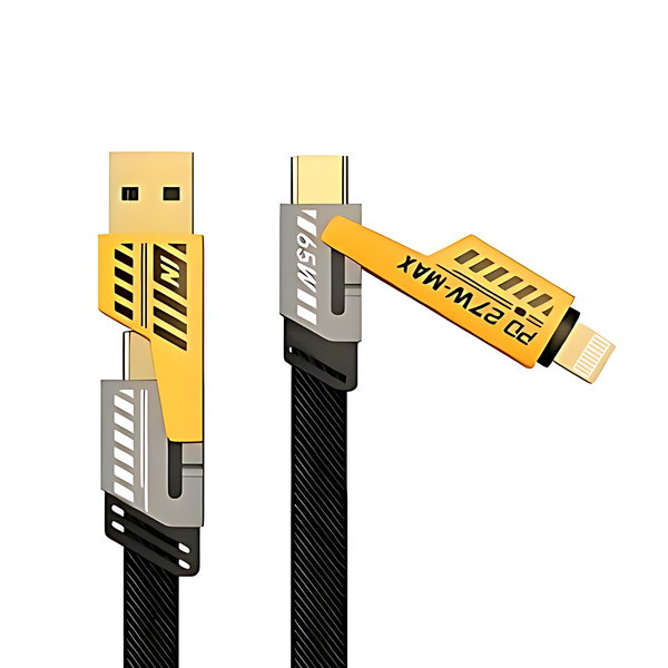 4 in 1 Multi Connected Data and Charging Cable USB Type C to PD to iPhone