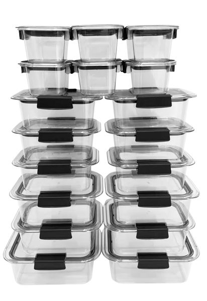 Melzware Clear Airtight Lunch/ Meal Prep Container - 18 Piece Set