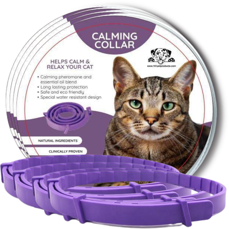 4pack 101 Pet Products Calming and Anxiety Collar for Cats With Pheromones