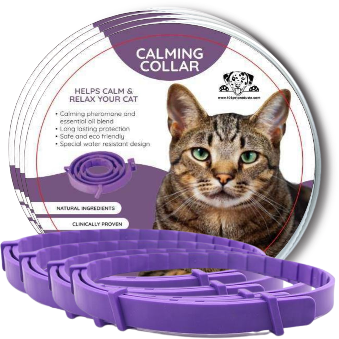 4pack 101 Pet Products Calming And Anxiety Collar For Cats With 