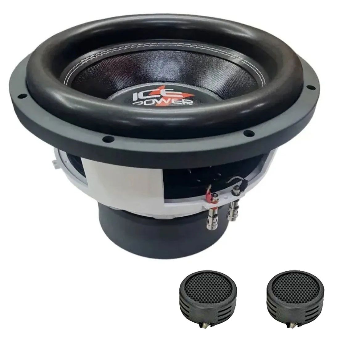 Ice Power IPS-GOD12D4 12" 27000w Godzilla DVC Subwoofer& Evo Tweeters