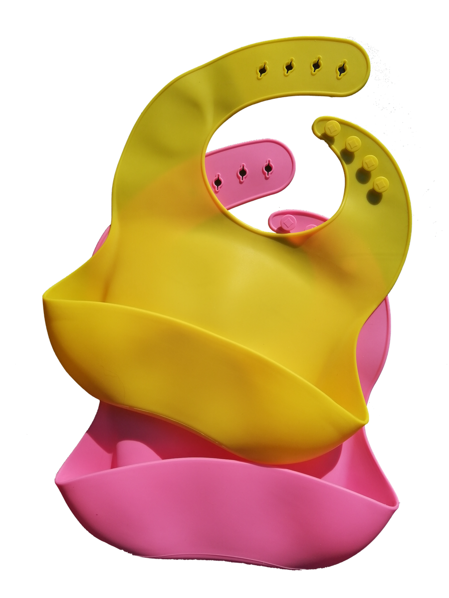 Soft Silicone Feeding Bibs With Food Catcher Pocket Set Of 2 Shop