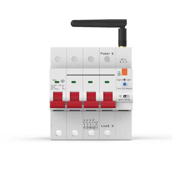 Smart Life Tuya WIFI 4P 230V 63A 13800W 13.8KW MCB Switch w/ Power Monitor