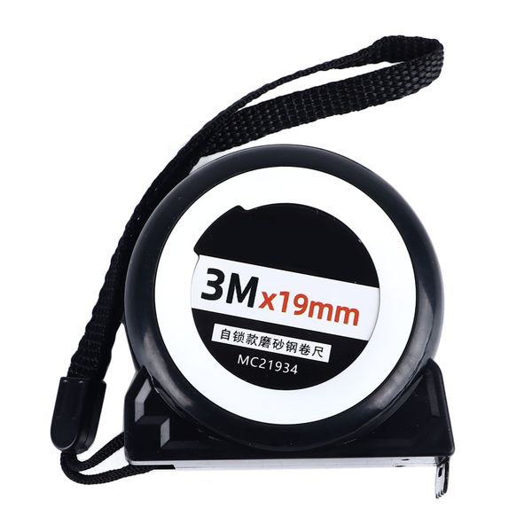 Self-Locking Frosted Tape Measure 3m x 19mm High Accuracy
