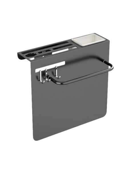 Wall Mounted Stainless Steel Kitchen Utensil Cutlery Hanging Organizer