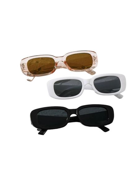 Women Square Frame Sunglasses - 32 - 3 Pairs