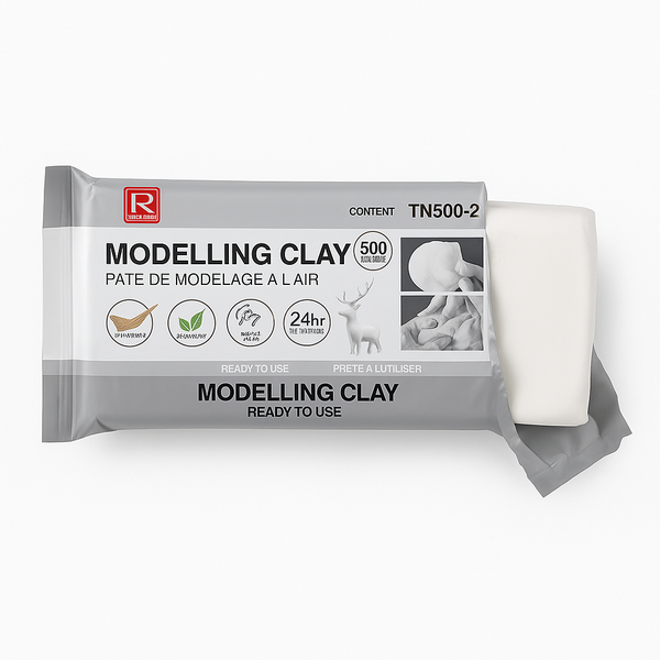 White Modelling Clay,250g-5 x Bags Of Modelling Clay