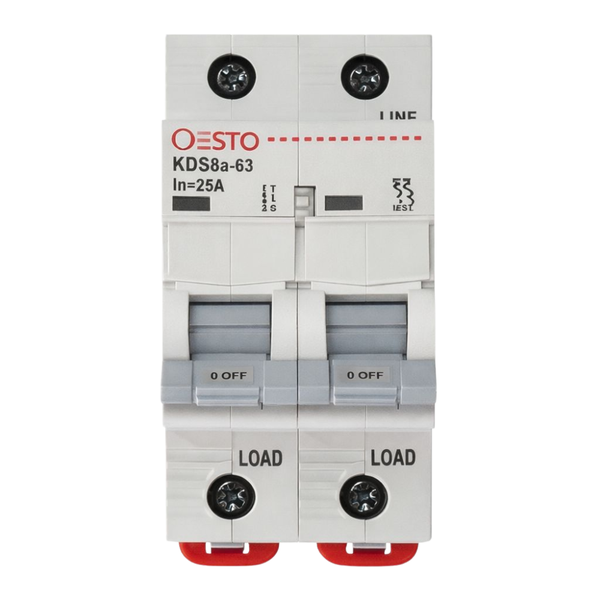 Onesto 50A 2P 3KA MCB Grey Toggle