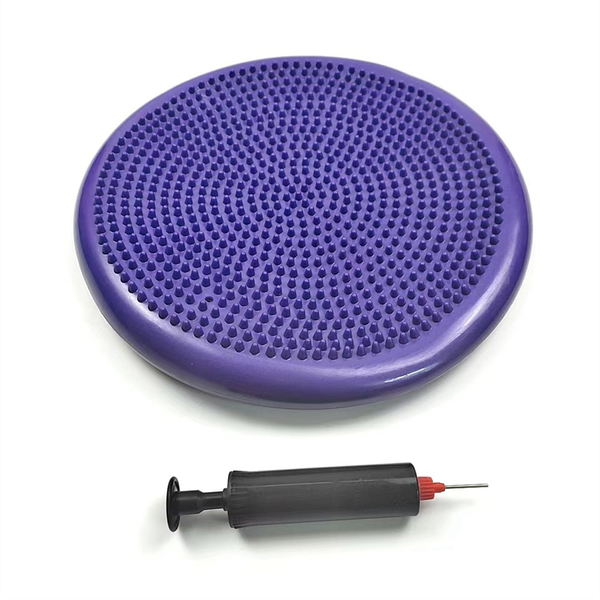 Purple Pvc Yoga Balance Mat Inflatable Massage Cushion