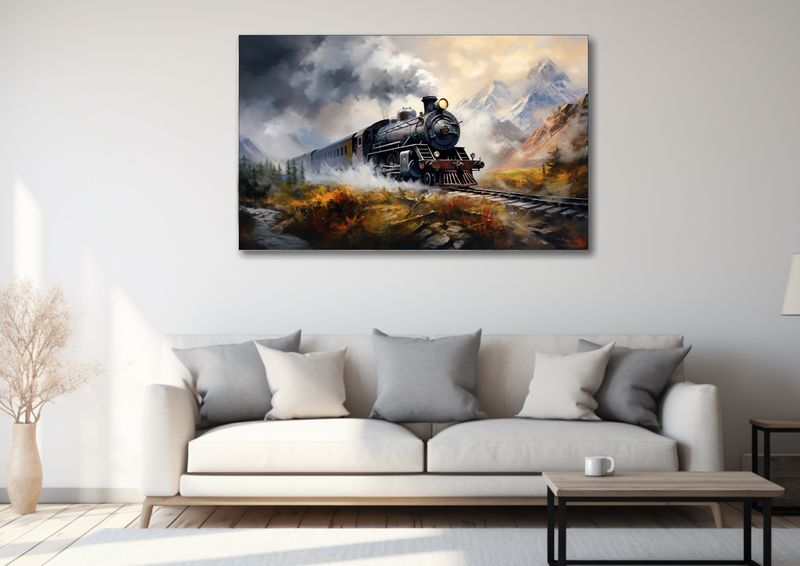 Canvas Wall Art - Steam Locomotive Majesty - MT0065