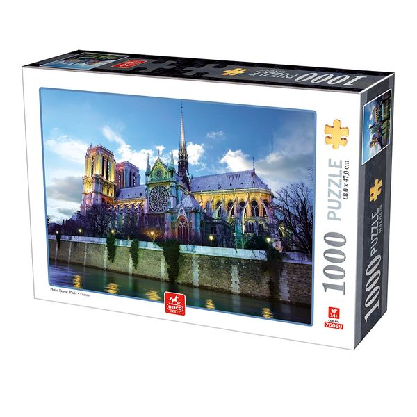 Notre Dame at Dusk - 1000 Piece Adult Jigsaw Puzzle