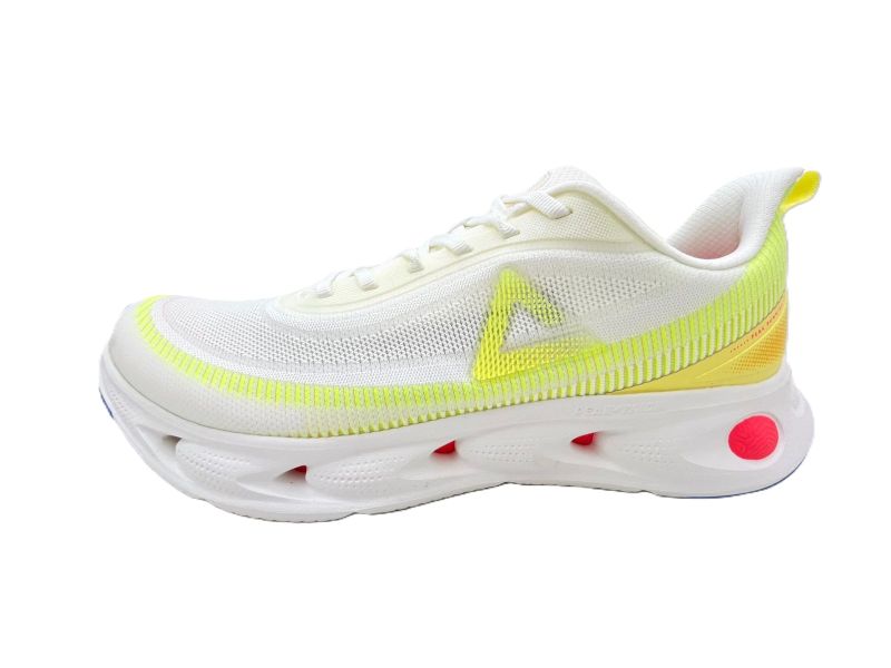 PEAK Taichi Mens Running Shoe - White/Yellow