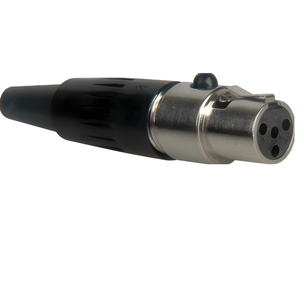 XLR-A4FBAU 4-Pin Inline Female XLR Cable Plug Black Gold-Plated