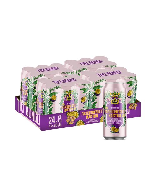 24 Case Tiki Bongo Passionfruit Martini Spirit Cooler