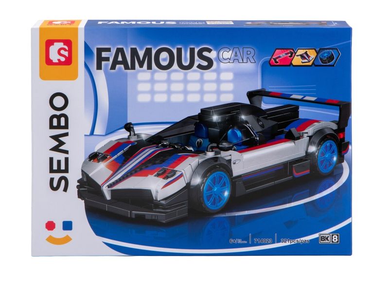 Sembo Famous Cars Supercar R (321pcs) - 17cm Long