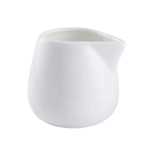Ceramic Creamer Milk Pot Without Handle - 10.7cm