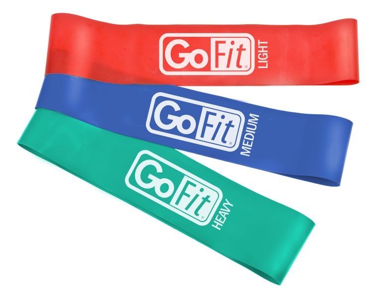 GoFit Power Loops - 3 Lower Body Bands with Training Manual
