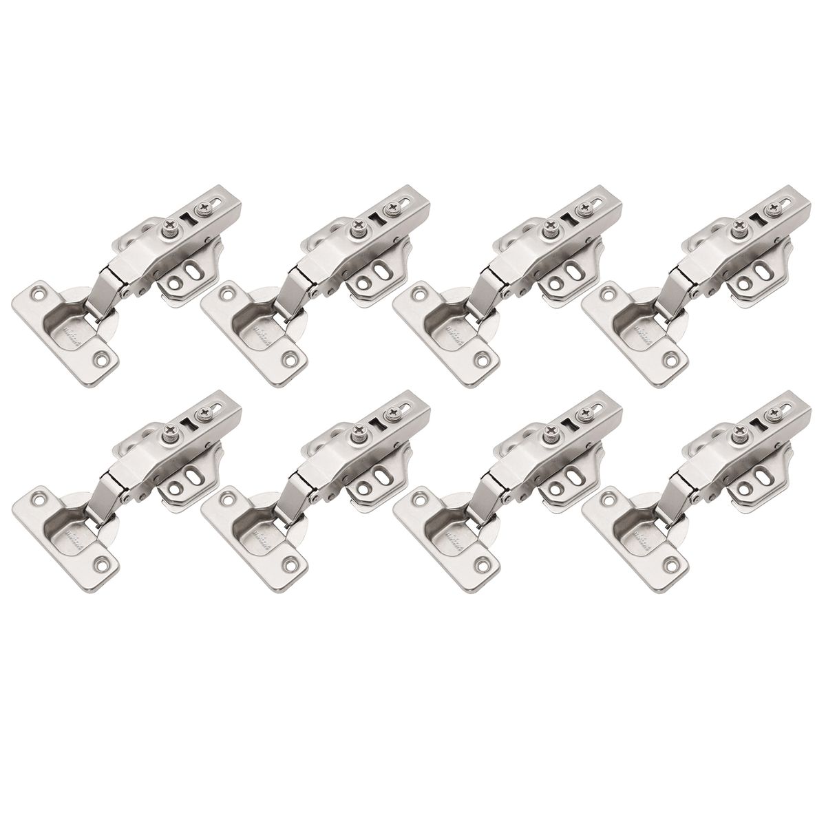 Mix Box 8 Pieces Stainless Steel Door Hydraulic Full Overlay Mute Damping Hinge