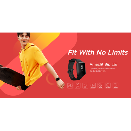 amazfit bip lite waterproof