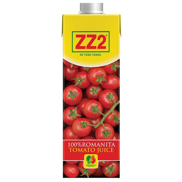 100% ZZ2 Tomato Juice - 10 x 750ml Boxes