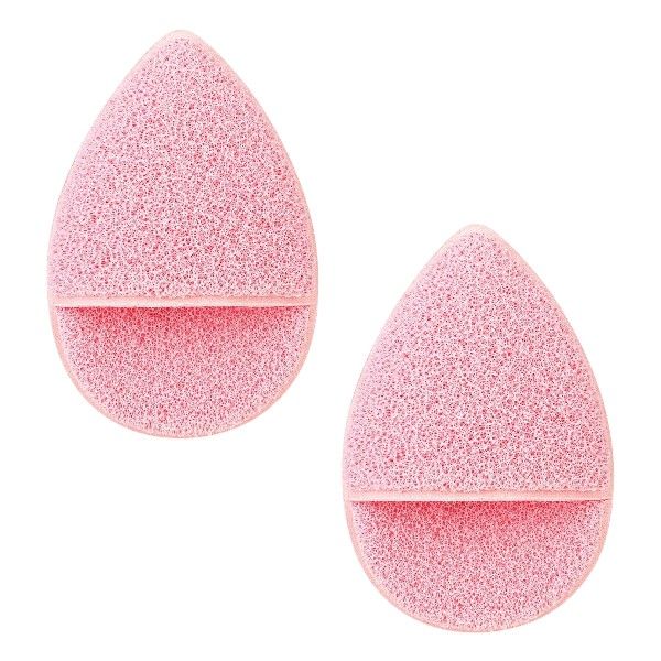 2 Pack - Daily Exfoliating &amp; Deep Cleansing Face Sponge - Pink