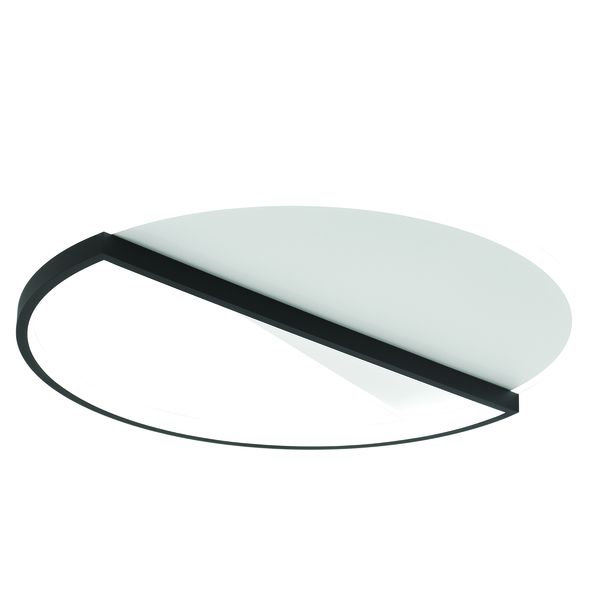 Round Sleek Black and White LED Ceiling Light - CF278
