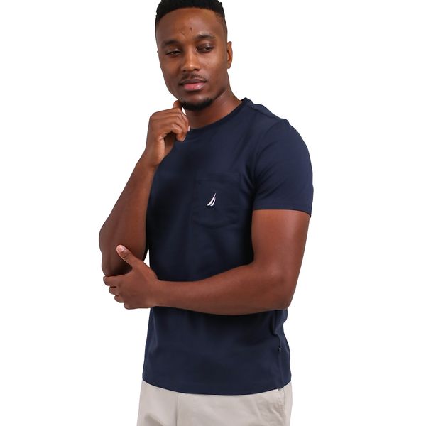 Nautica SS Pocket Tee Navy