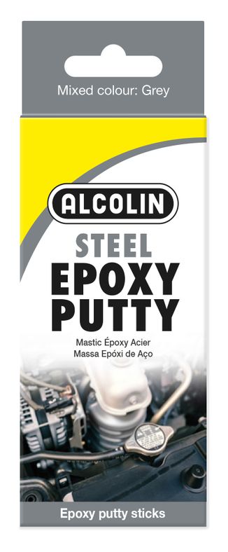 Alcolin Epoxy Putty Steel - 2 x 60g