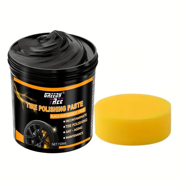 GREEDY TREE Tire &amp; Plastic Restorer - Deep Black