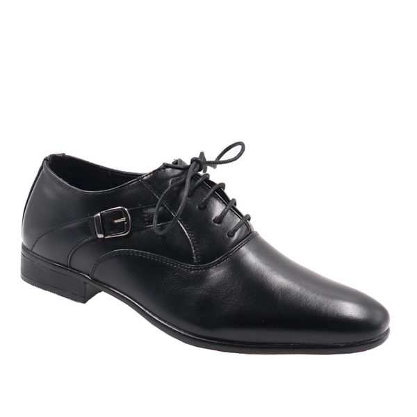 Mens Lace Up Formal Shoe Buckle Detail