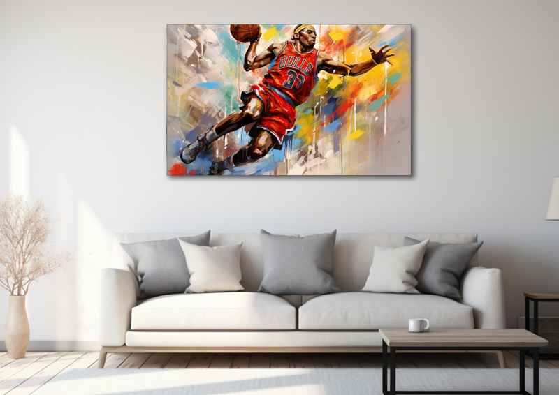 Canvas Wall Art - Jordans Air BAsketball Abstract - MT0088
