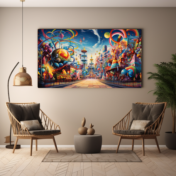 Canvas Wall Art - Street Art Cartoon - BK0172