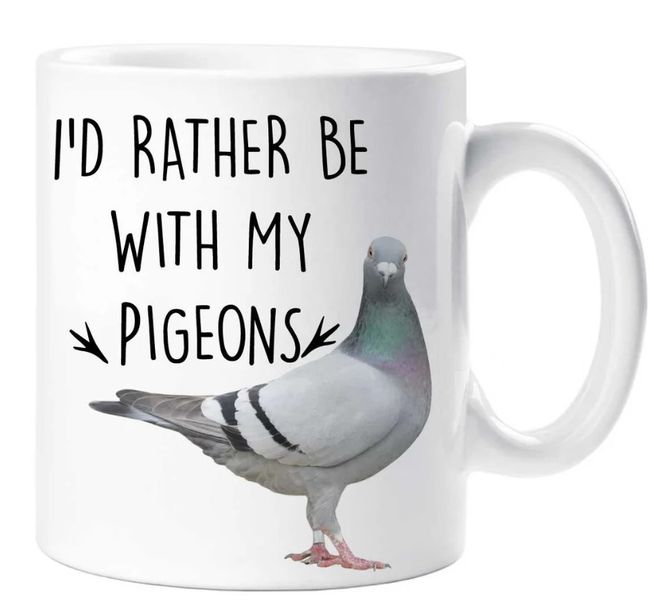 I'd Rather Be with My Pigeons Gift Mug