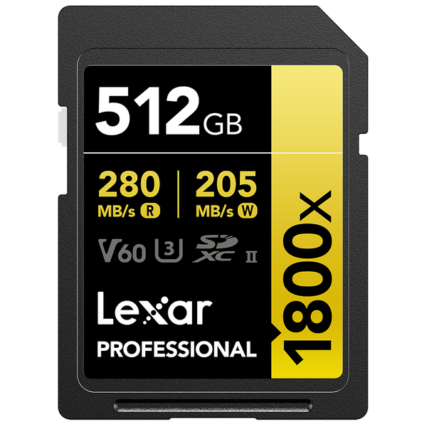 Lexar SD Gold 1800x UHS-II 512GB