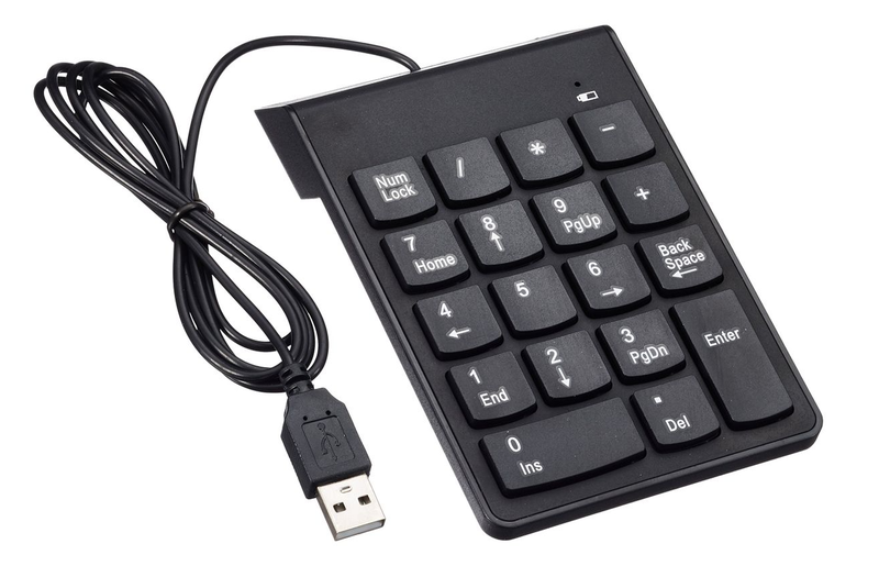 18 Keys Multi-Function Numpad Keyboard with Wired USB Connection
