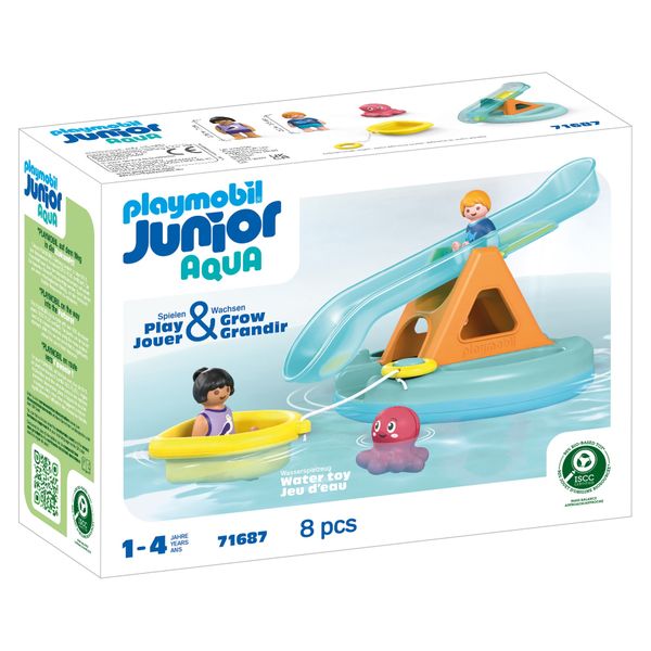 Playmobil Junior Aqua - Water Seesaw with Boat (8 Pieces)