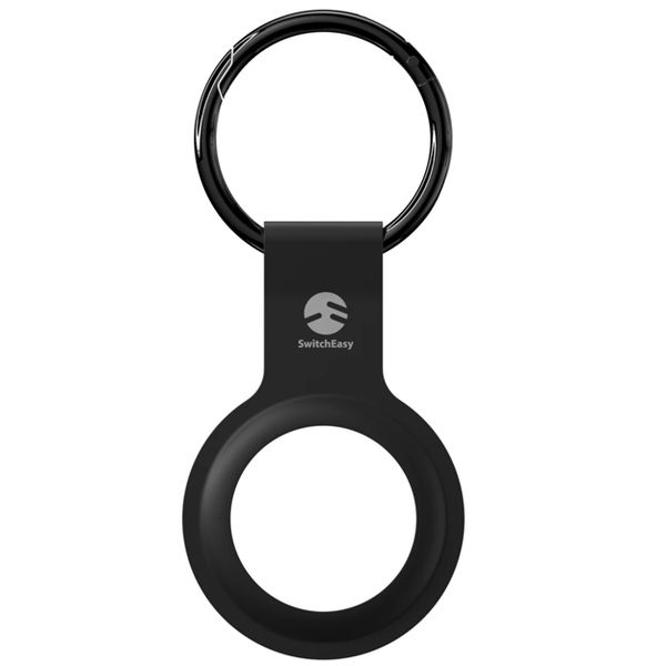 Switcheasy Skin Silicone Keyring Loop Holder For Apple AirTag - Black