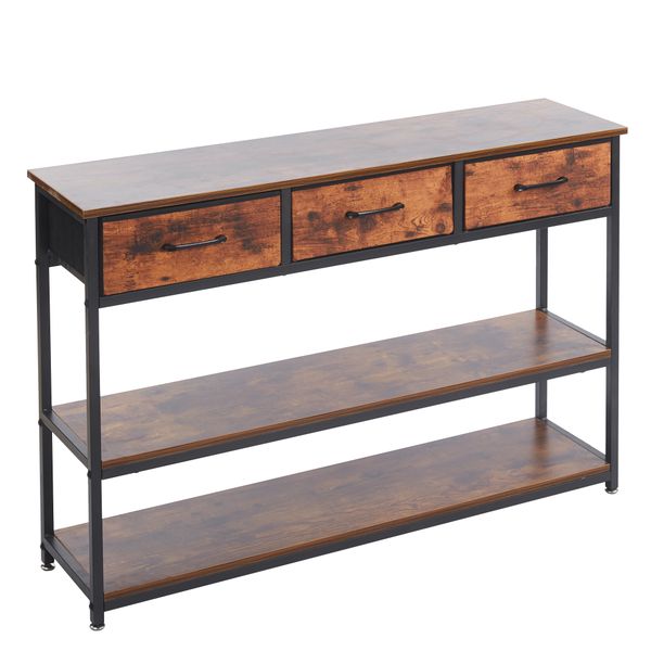 Retro-style storage cabinet, storage rack, with drawers and shelves