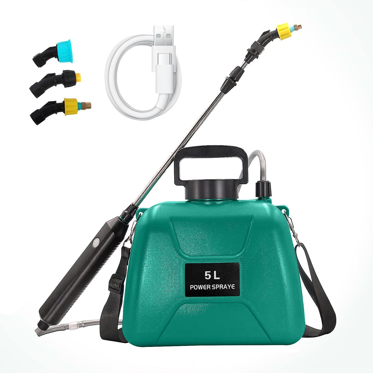 5L Electric Sprayer - Shoulder / Handheld - Green | Shop Today. Get it ...