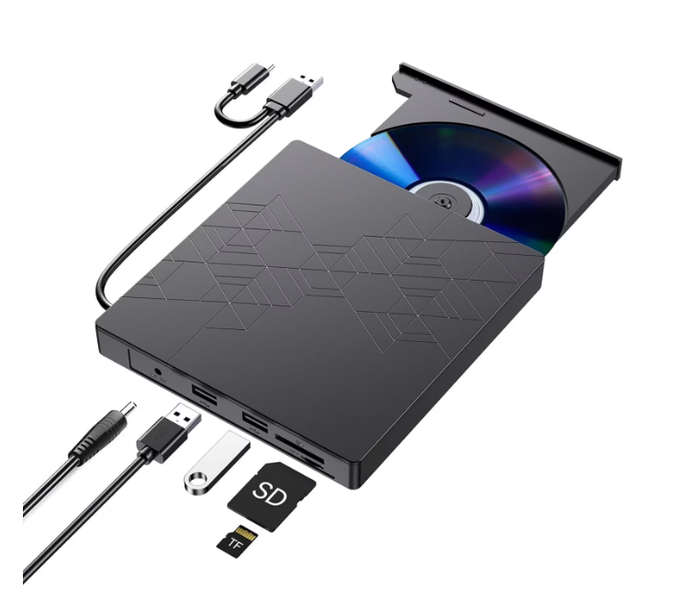 External DVD Burner, USB 3.0, Plug-and-Play, Compact and Portable
