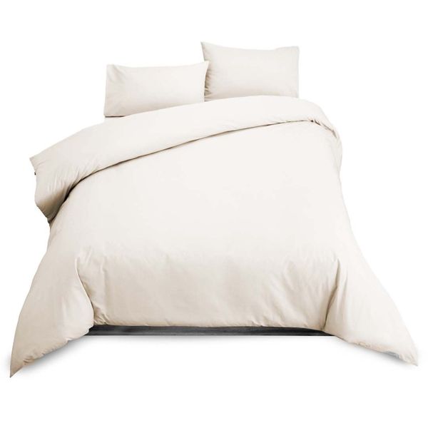 Relax Collection Duvet Cover - Poly Cotton - Cream