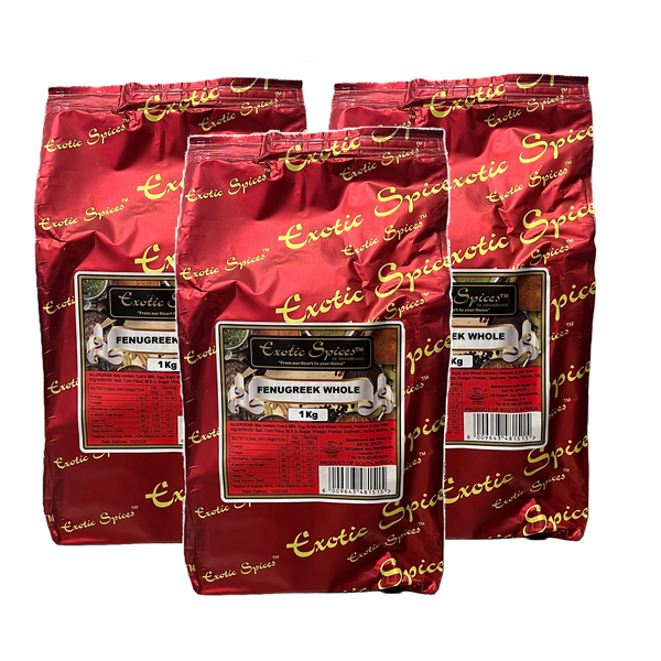 Exotic Spices Fenugreek (Whole) 1kg - 3 pack