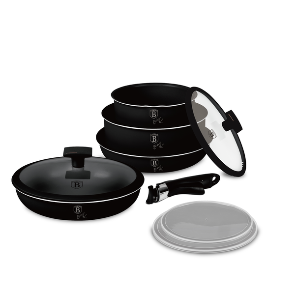 Berlinger Haus 9-Piece Titan Pro Non Stick Coating Oven Safe Cookware Set