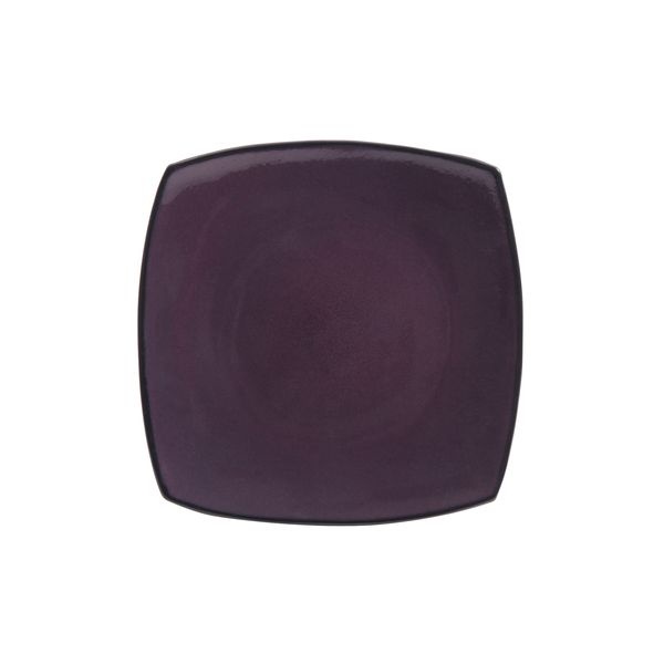 Side Plate 19x19cm Square Reactive Assorted Colours Purple