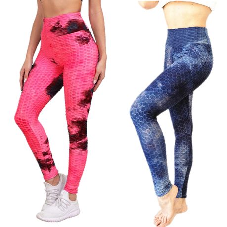 2 x Tie Dye Anti Cellulite Honeycomb Scrunch Booty Yoga Pants Leggings Tight, Shop Today. Get it Tomorrow!