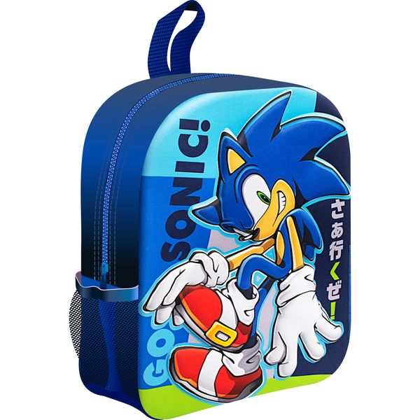 SONIC THE HEDGEHOG By Sega Official Licensed K 3D Embossed Backpack