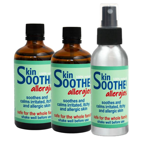 SkinSOOTHE Allergies (x3Eco) - soothes eczema, rash, itchy skin - 3x100ml