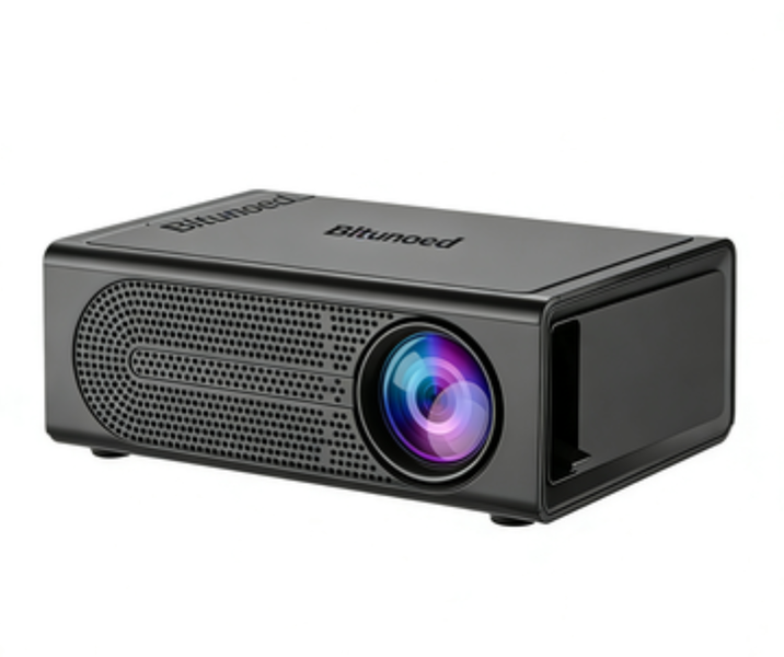 Bltunoed Portable Video Projector, 1080p HD, Black