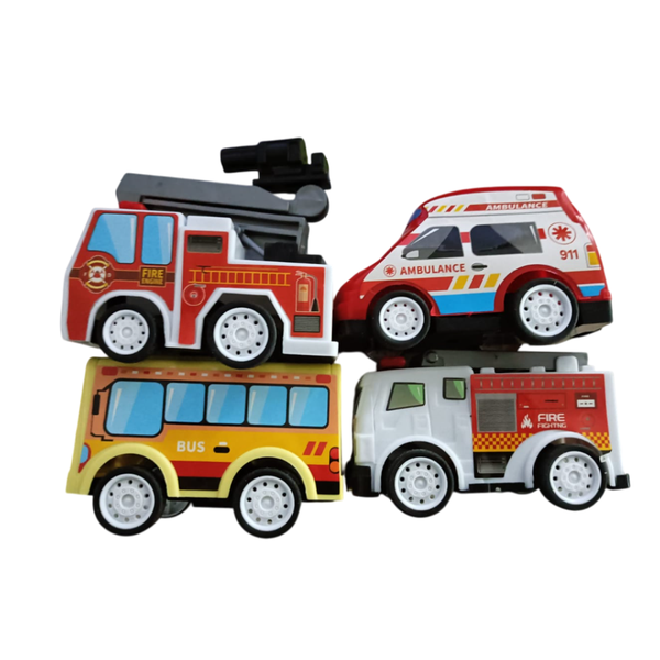Rescue Vehicles - Pack of 4