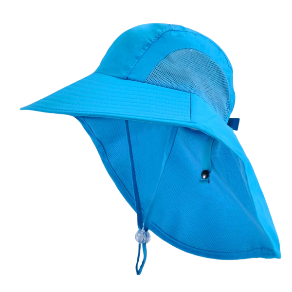 Adjustable Boys Hat with Mesh insert for Breathability and Long Back
